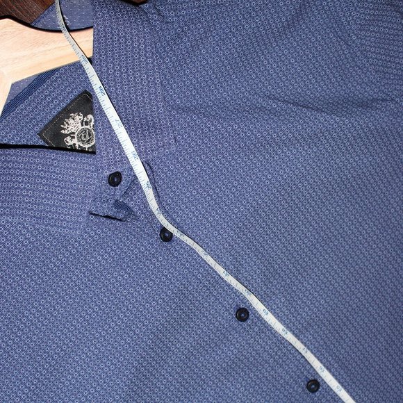 English Laundry Men's Blue Dress Shirt - Picture 3 of 4